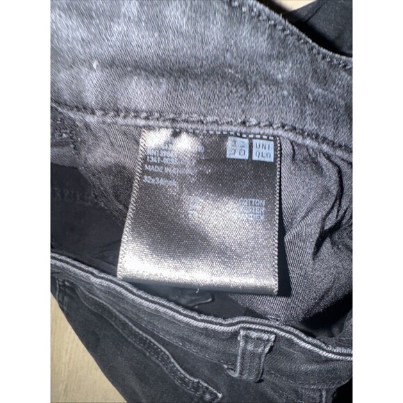 Uniqlo Jeans Womens Size 8 Black Skinny Tapered Stretch Jeans - Picture 5 of 9